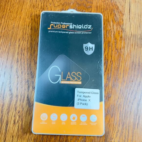 Super Shieldz One(1) Tempered Glass Screen Protector for Apple iPhone X - Picture 1 of 7